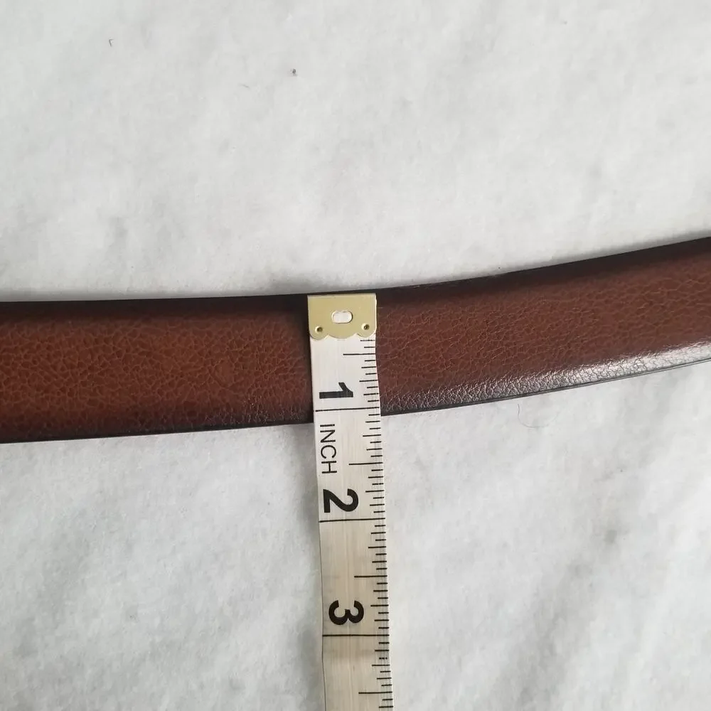 Perry Ellis Portfolio Leather Belt, Genuine Leather, Size 46/115